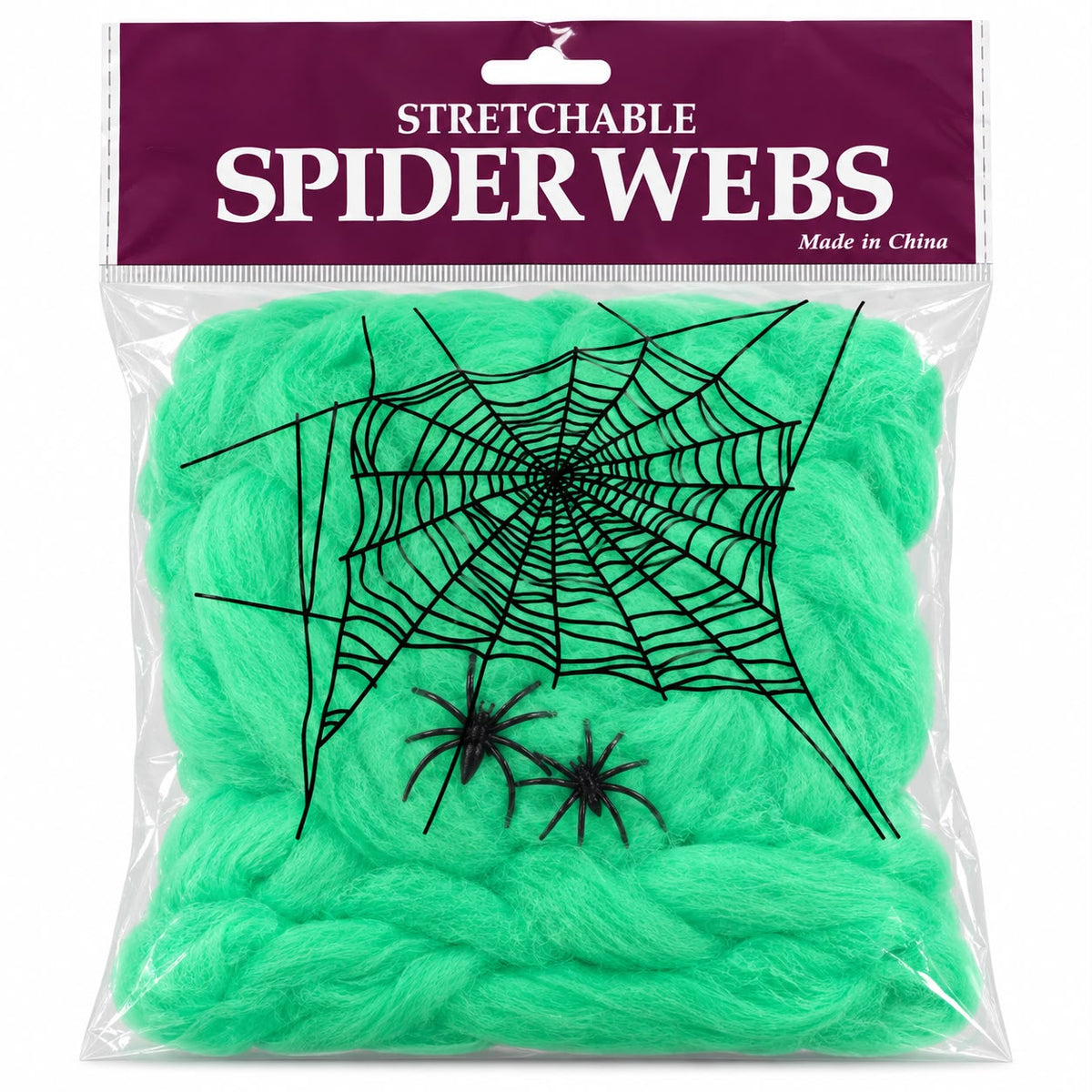 ASSORTED STRETCHABLE SPIDERWEBS