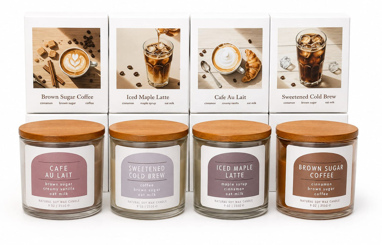 SCENTED CANDLES GOLDEN LID SCENTS