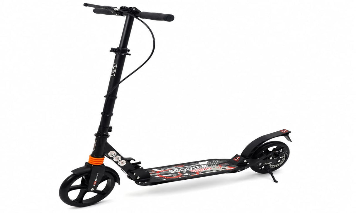 2 WHEEL BLACK SCOOTER
