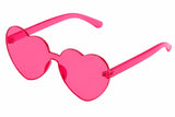 HEART SHAPE PARTY GLASSES COLORS