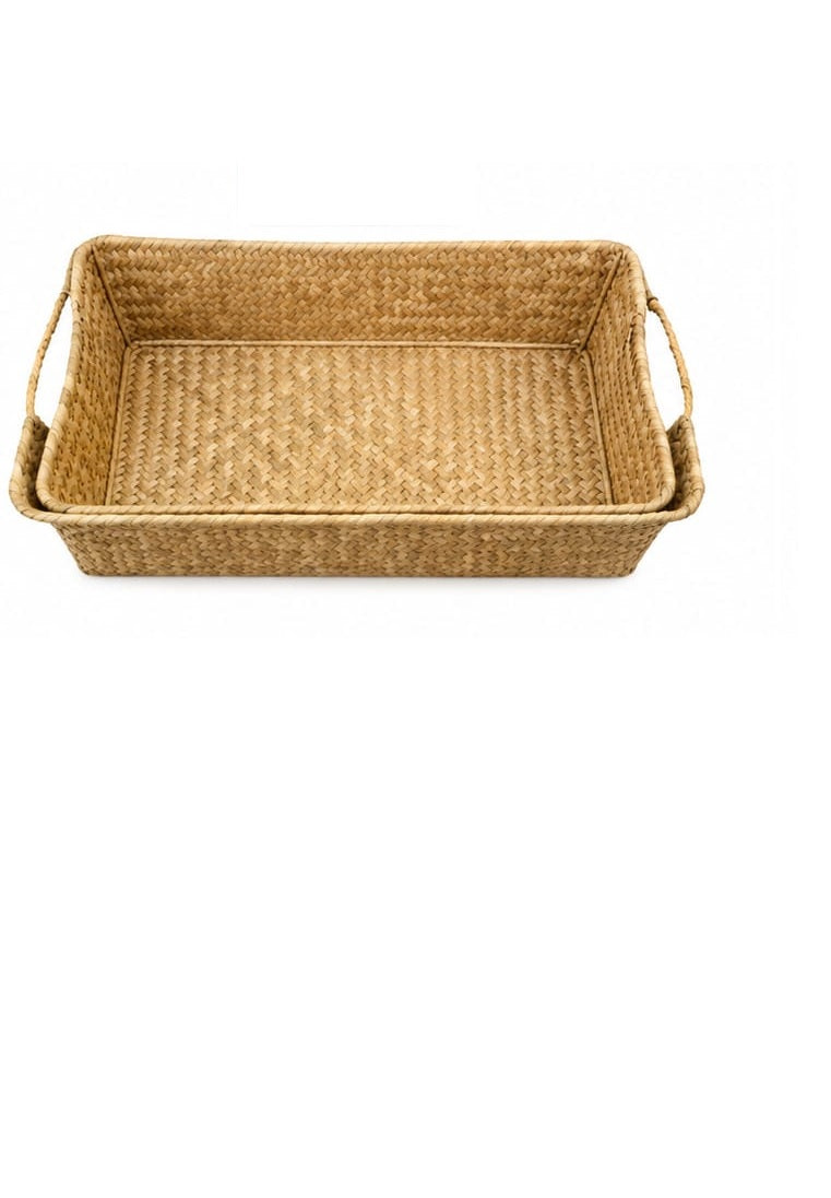 RECTANGULAR HANDWOVEN BASKET M