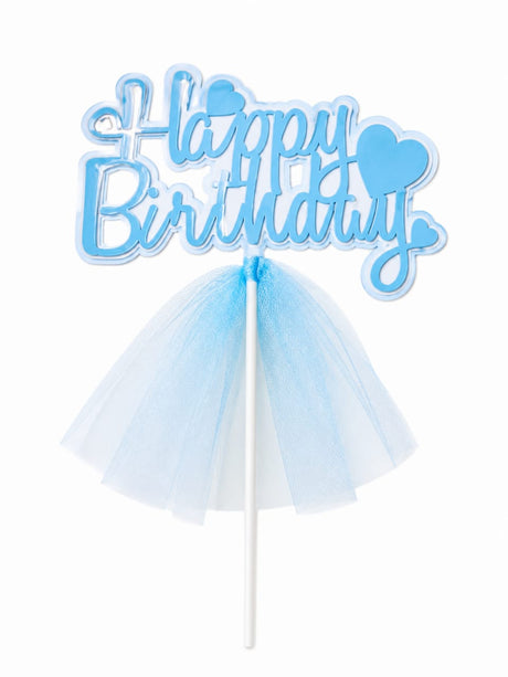 HAPPY BIRTHDAY GOLDEN STARS CAKE TOPPERS