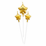 3 STARS ON STICK CANDLES