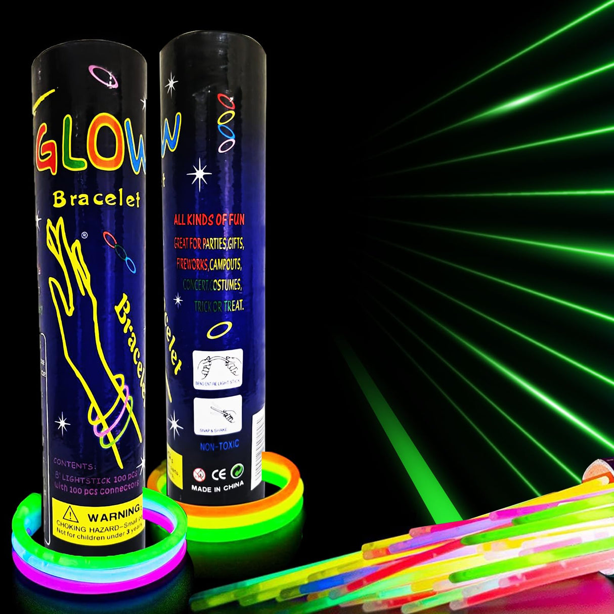 GLOW STICKS 100 PCS