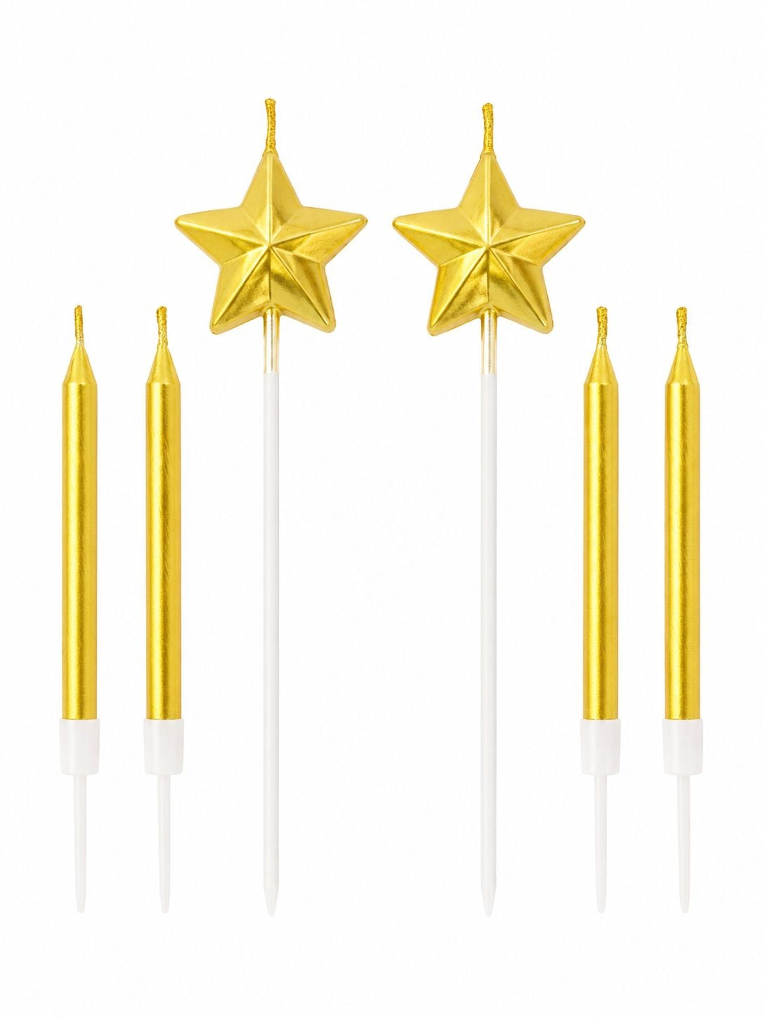 METTALIC STARS AND CANDLES
