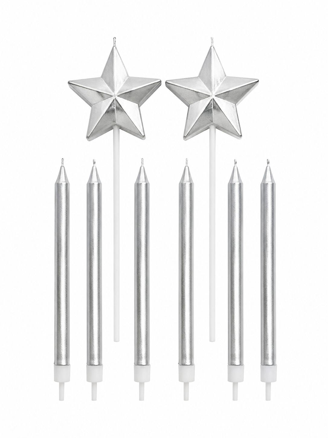 METTALIC STARS AND CANDLES