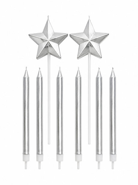 METTALIC STARS AND CANDLES