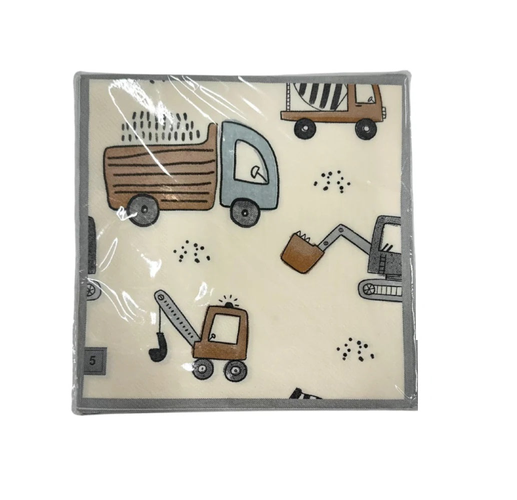 CUTE TRACTORS NAPKIN