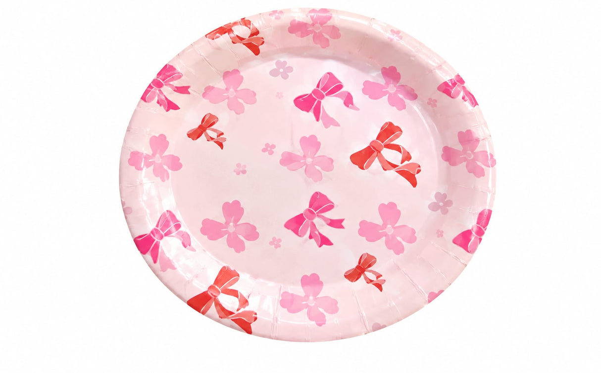 PINK BOWS PLATES