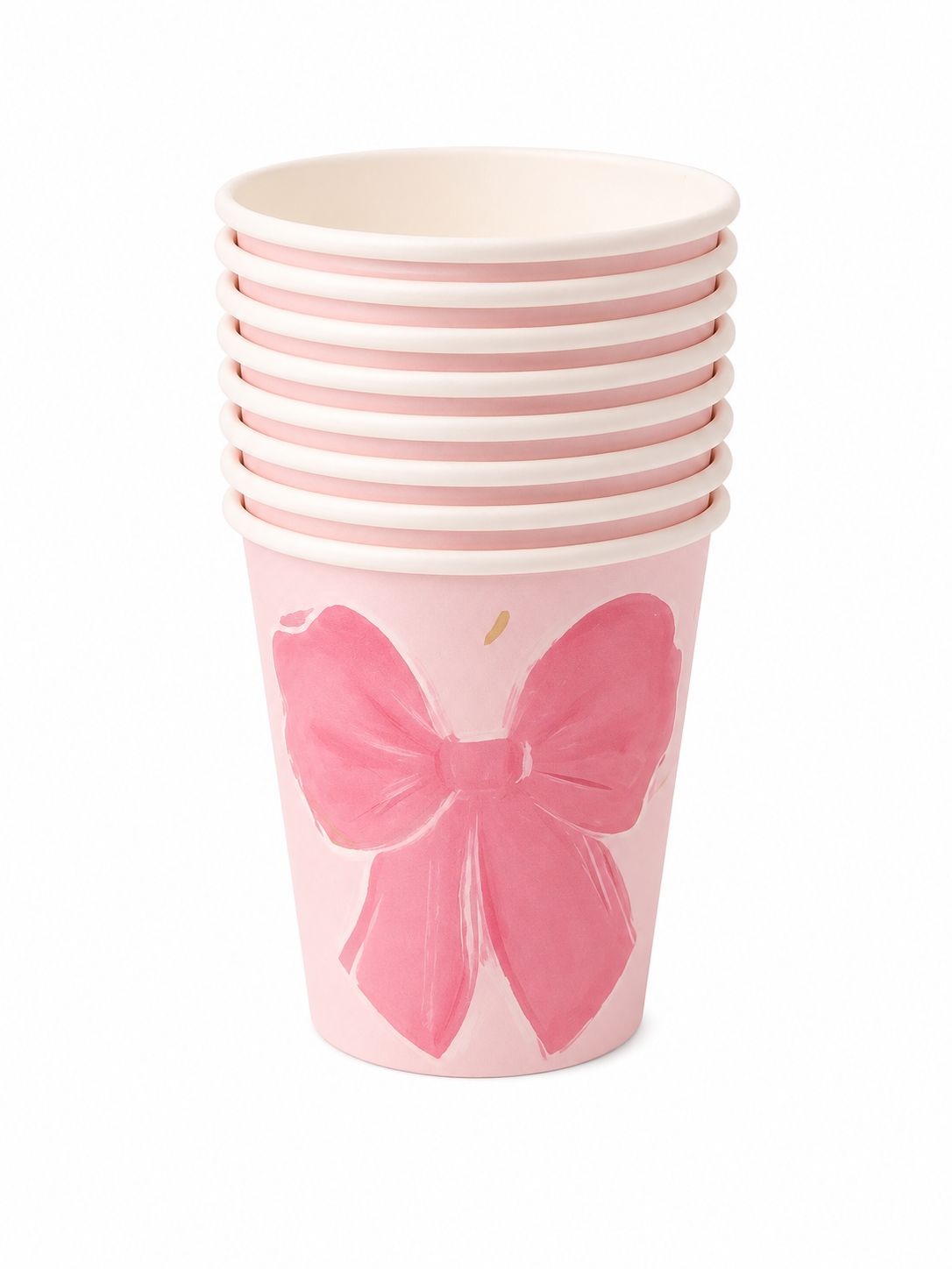 PINK BOWS CUPS