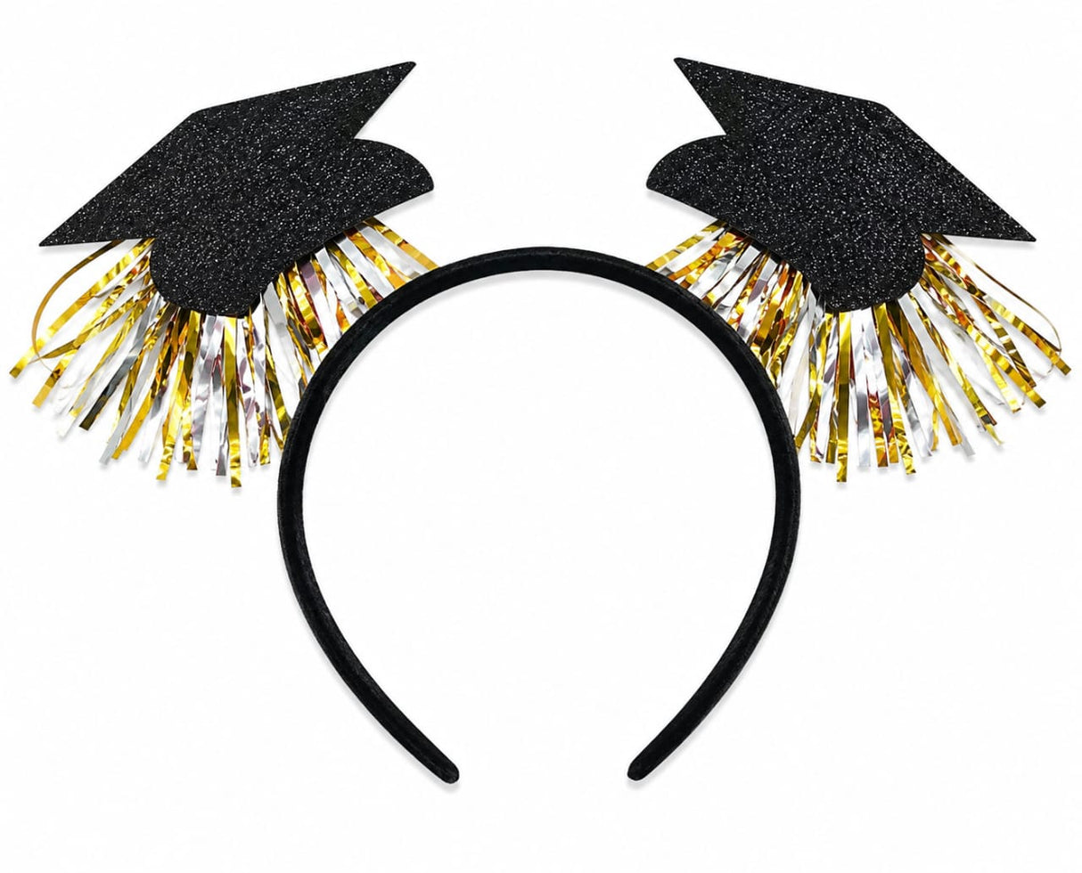 GRADUATION CAP FRINGE HEADBAND