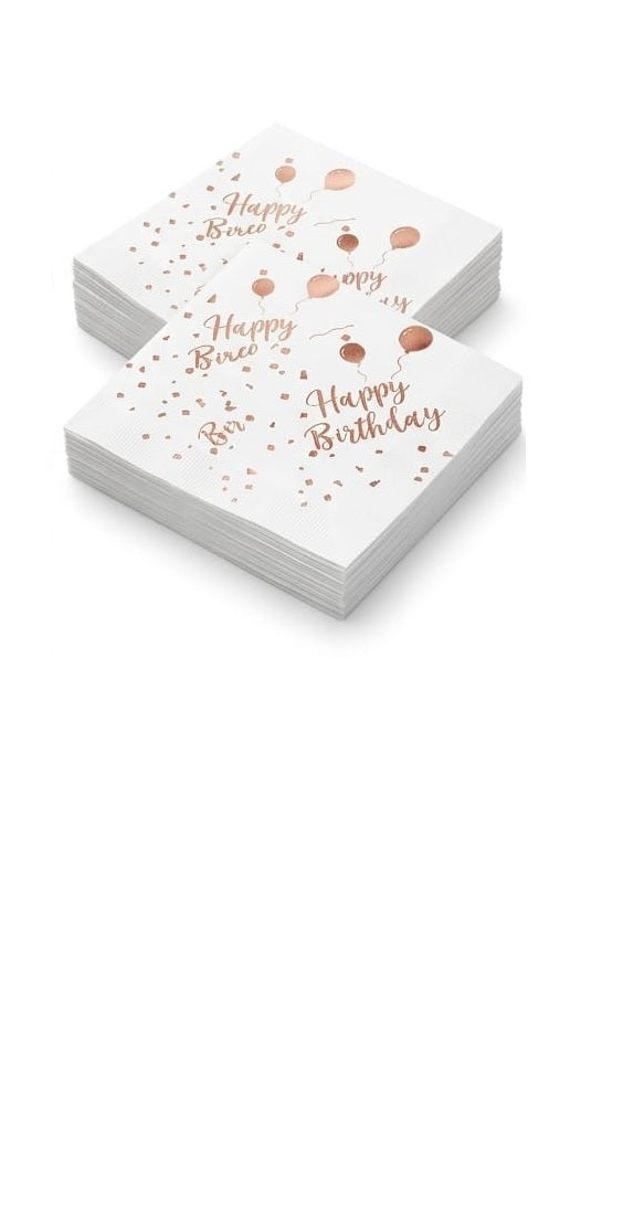 HAPPY BIRTH DAY  STAMP NAPKINS