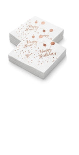 HAPPY BIRTH DAY  STAMP NAPKINS
