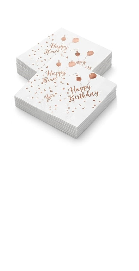HAPPY BIRTH DAY  STAMP NAPKINS