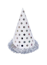 GOLD/SILVER POLKA DOTS / ZIGZAG / STARS STAMP HAT