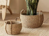 HANDWOVEN BASKET WITH HANDLES