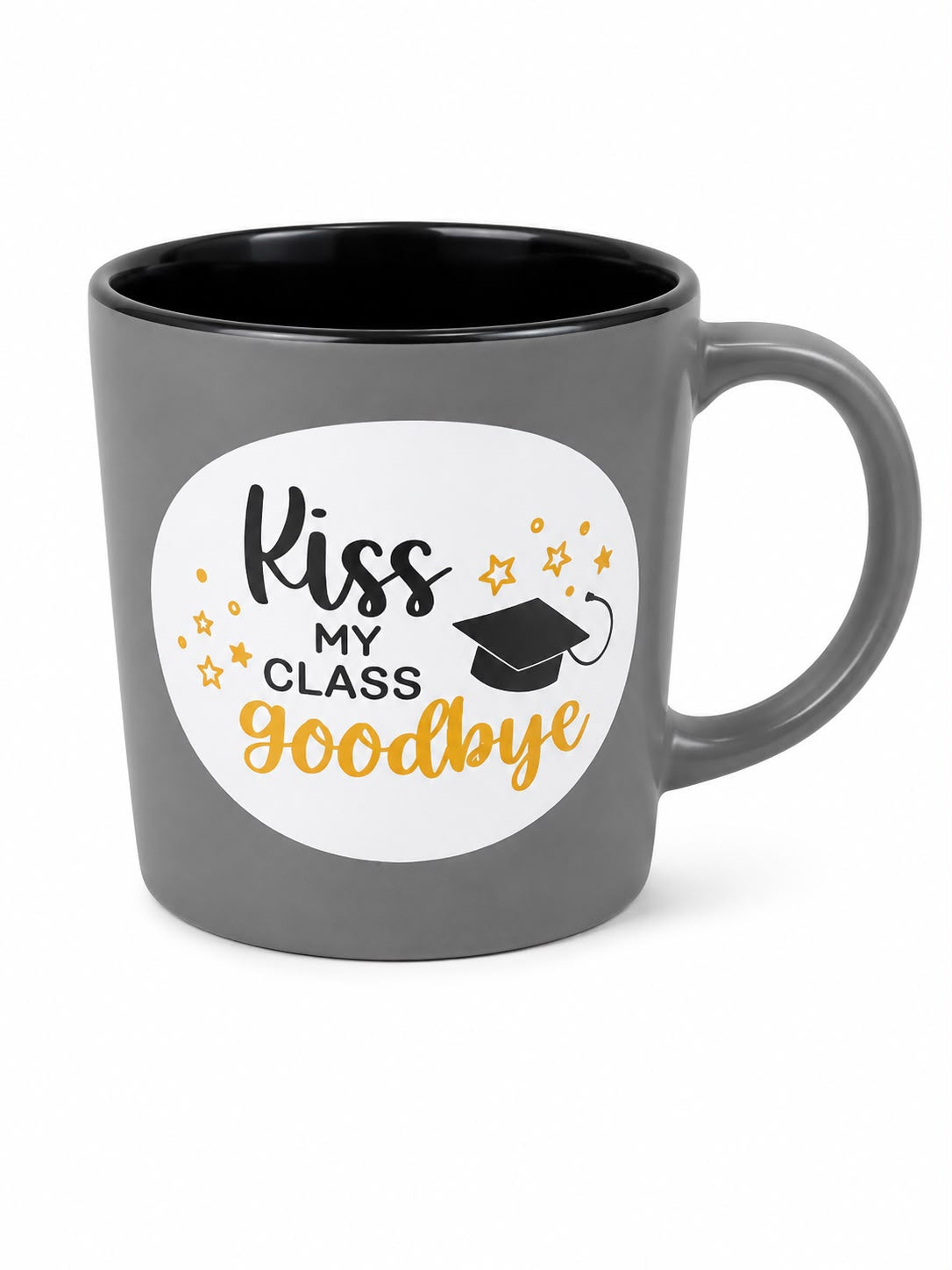 GREY KISS MY CLASS GRAD MUG
