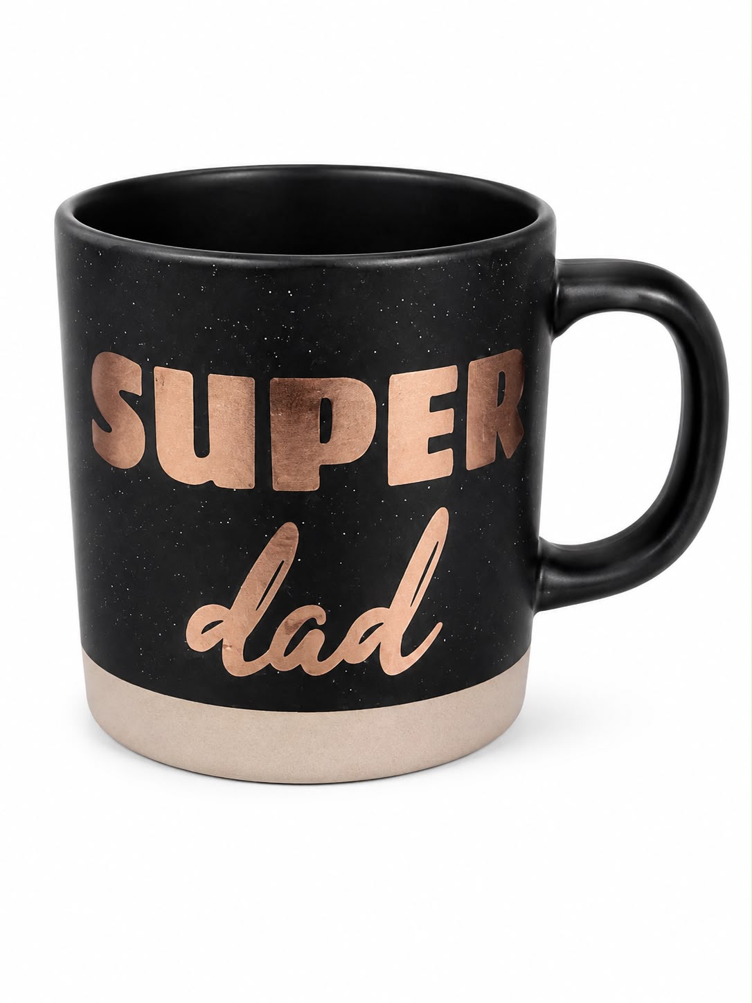BLACK SUPER DAD MUG