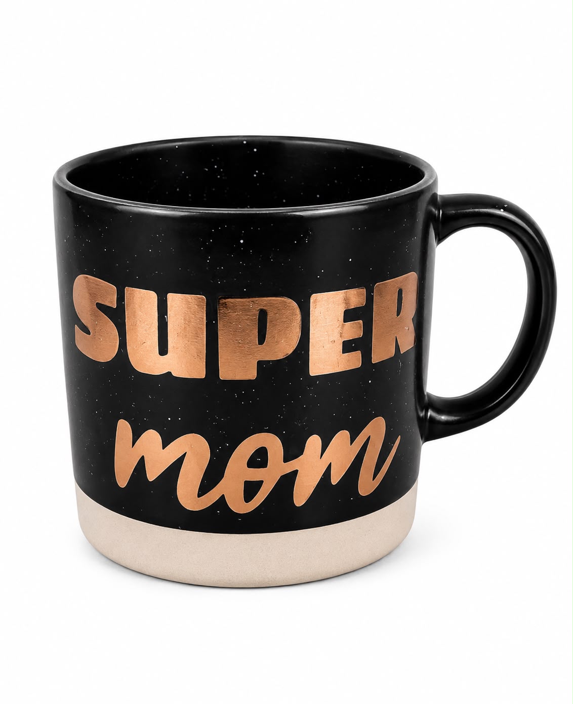 BLACK SUPER MOM MUG