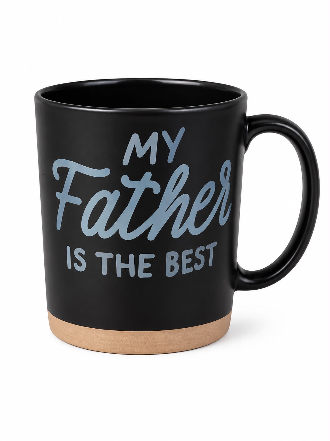 BLUE IRIDESCENT MY FATHER IS THE BEST MUG
