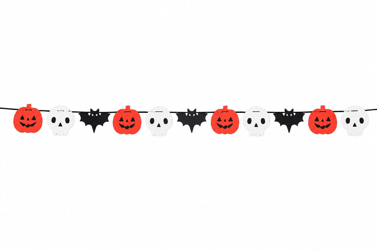 FELT PUMPKIN AND GHOST BANNER