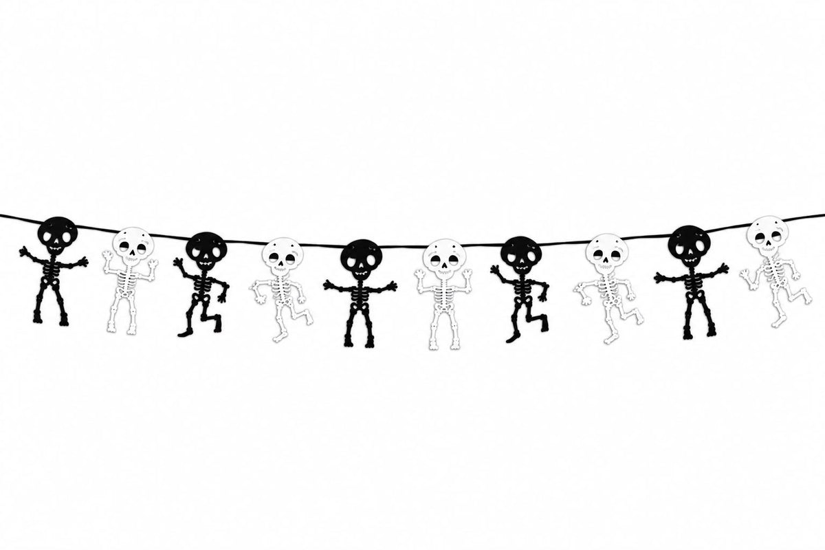 FELT SKELETON BANNER