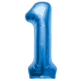 Mini Blue Foil Balloon - Number