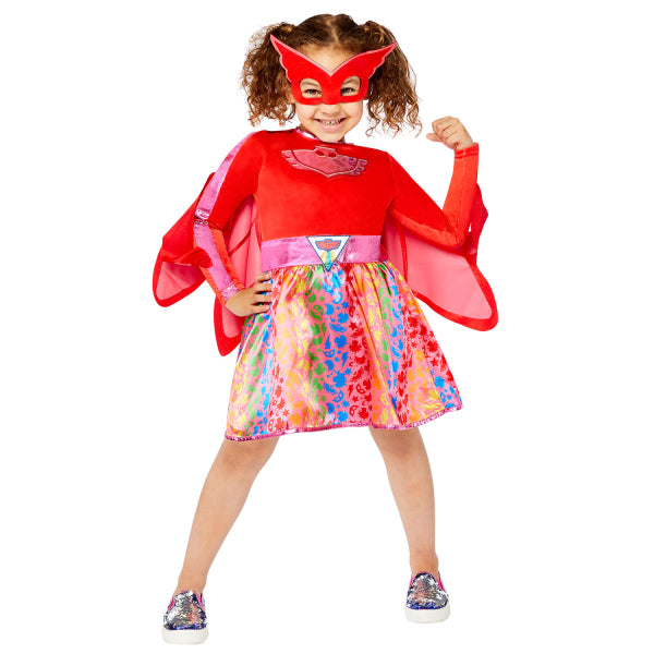 CHILD COSTUME OWLETTE DRESS RAINBOW