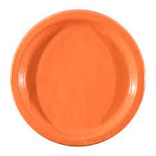 Orange 9" Paper Plates