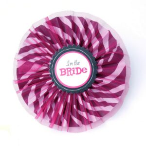 BRIDE TO BE FASHION BUTTON