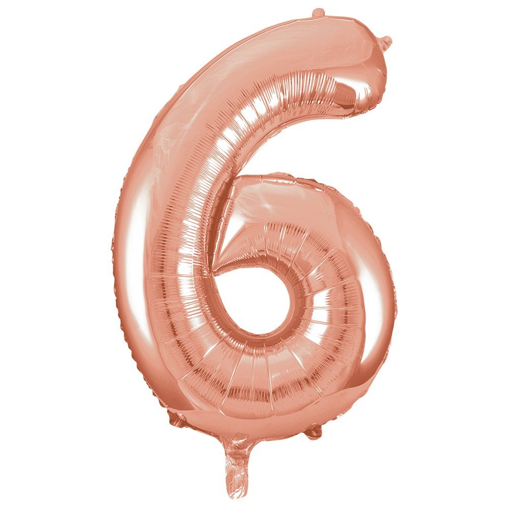 Mini Rose Gold Foil Balloon - Number