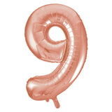 Mini Rose Gold Foil Balloon - Number