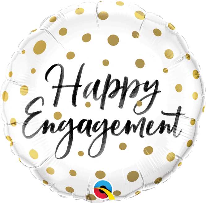 Happy Engagement Gold Dots