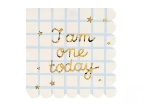 I AM ONE TODAY NAPKIN