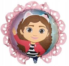 "GABBY DOLLHOUSE FOIL BALLON"