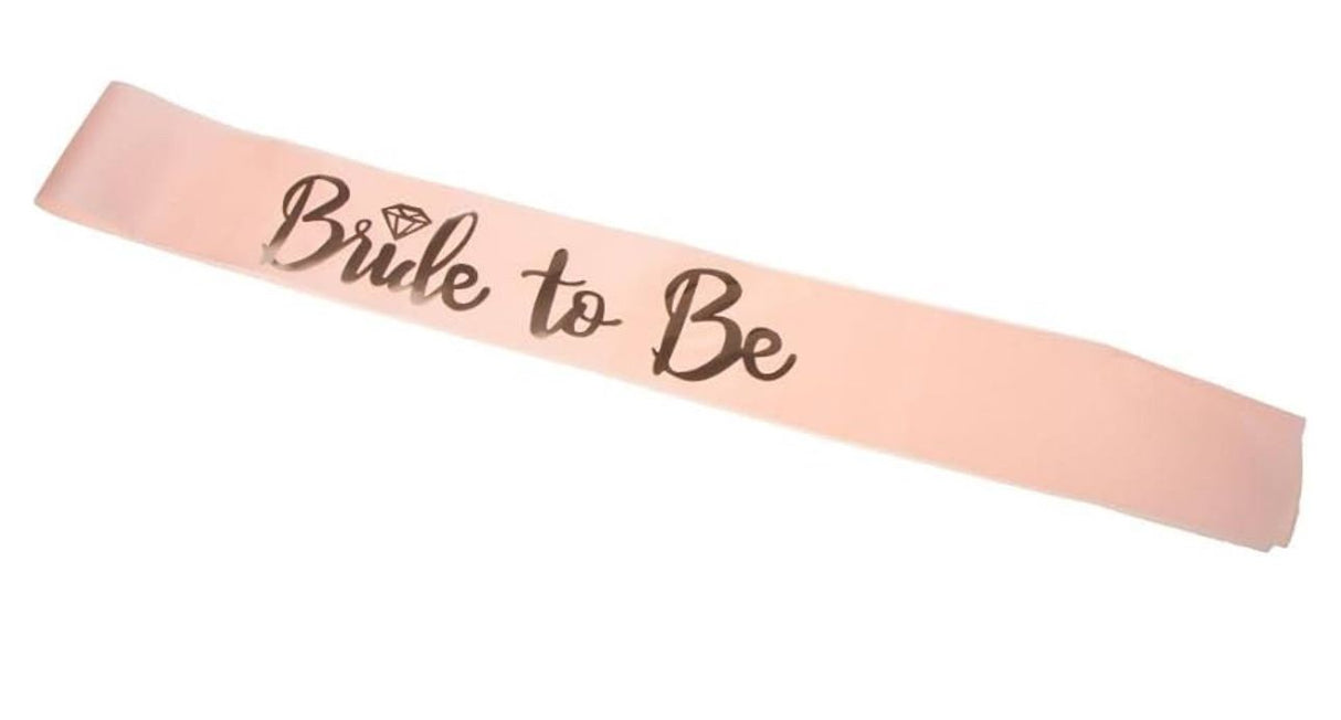 Gold Bride To Be Rose Gold Sash