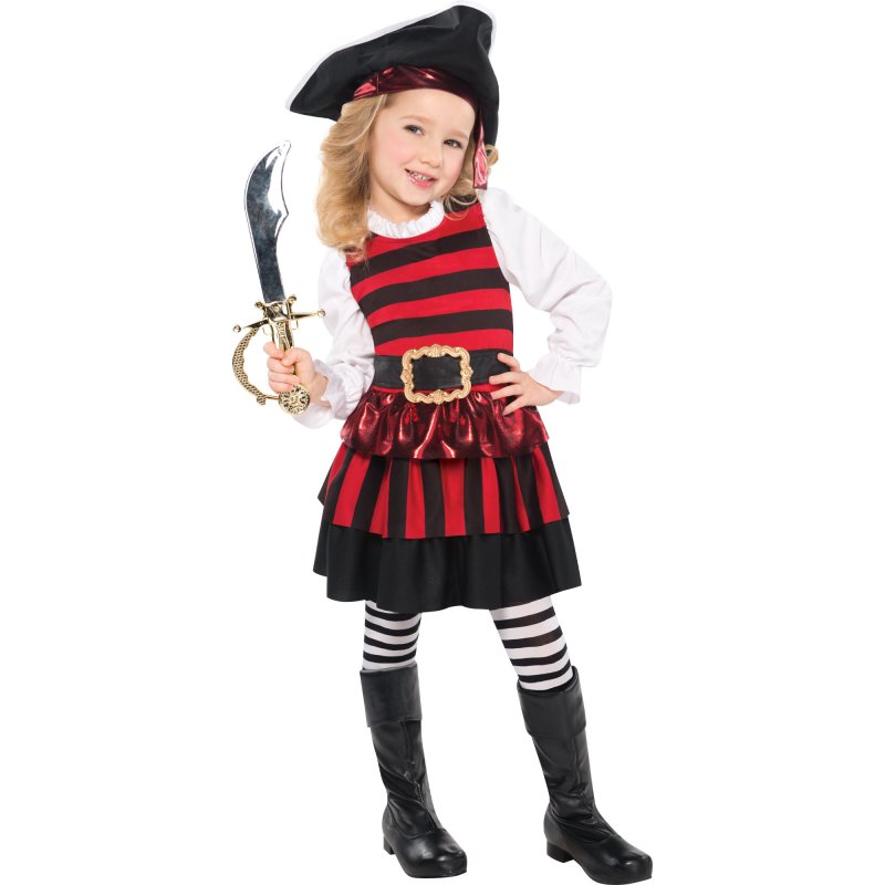 COSTUME PIRATE LITTLE LASS 6-8 YEARS