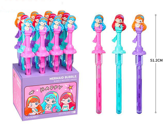 "MERMAID BUBBLE STICK  (12PCS/PDQ)"