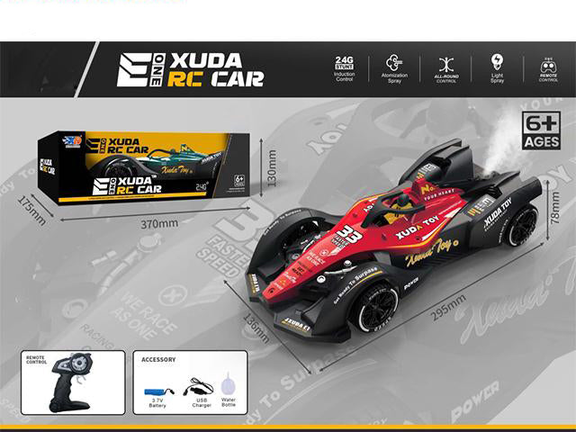 FORMULA DRIFT CAR WITH SPRAY/MUSIC/LIGHT (WITH BATTERY+USB)