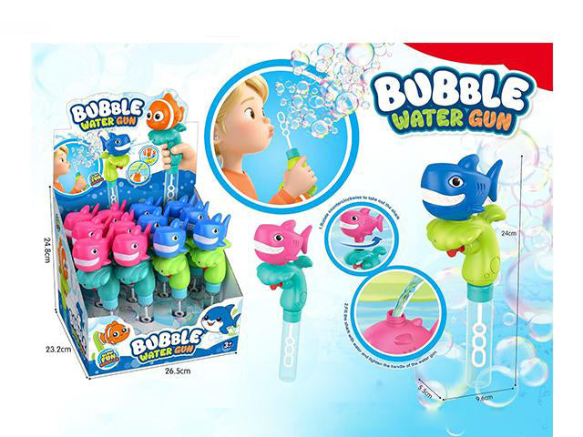CUTE SHARK 2-IN-1 WATER GUN BUBBLE WAND