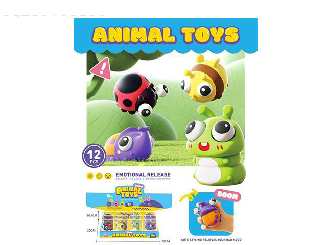POP OUT EYES SQUEEZE ANIMAL TOYS