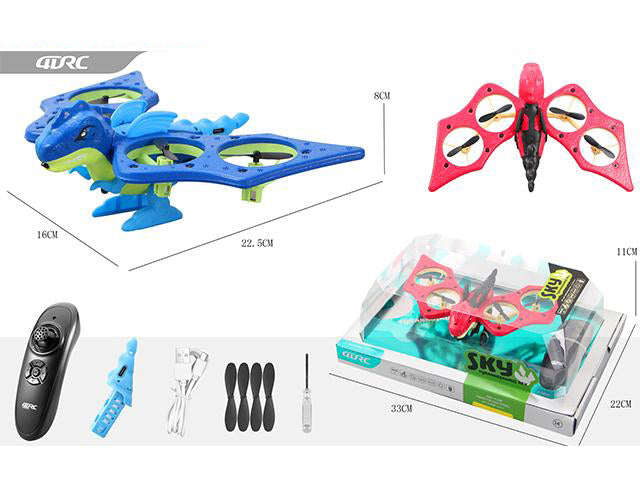 DINOSAUR QUADCOPTER R/C (WITH BATTERY+USB)