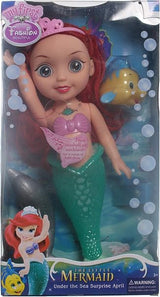 14"LITTLE MERMAID DOLL WITH LIGHT AND MUSIC
