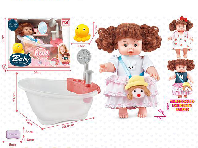BABY BATH TIME DOLL PLAYSET