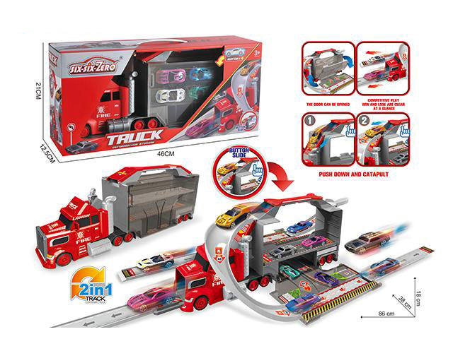FIRE CONTAINER STORAGE EJECTION ALLOY CAR SET