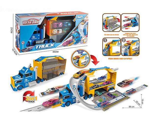 CITY CONTAINER STORAGE EJECTION ALLOY CAR SET