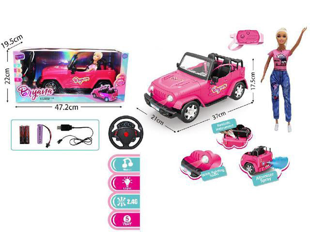 R/C DOLL  JEEP  WITH LIGHT/MUSIC & USB