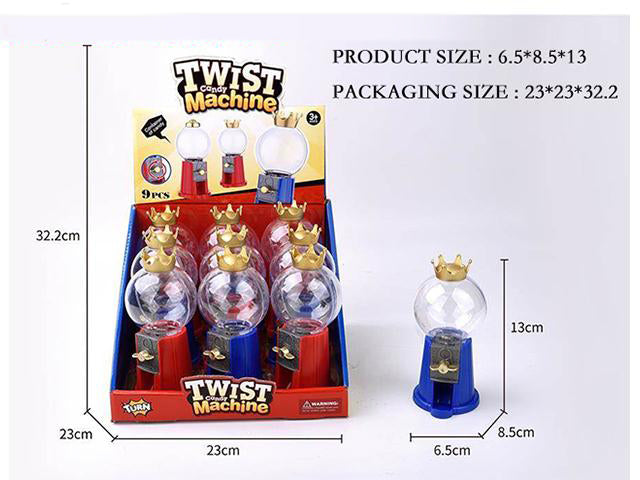 BLUE/RED TWIST CANDY MACHINE