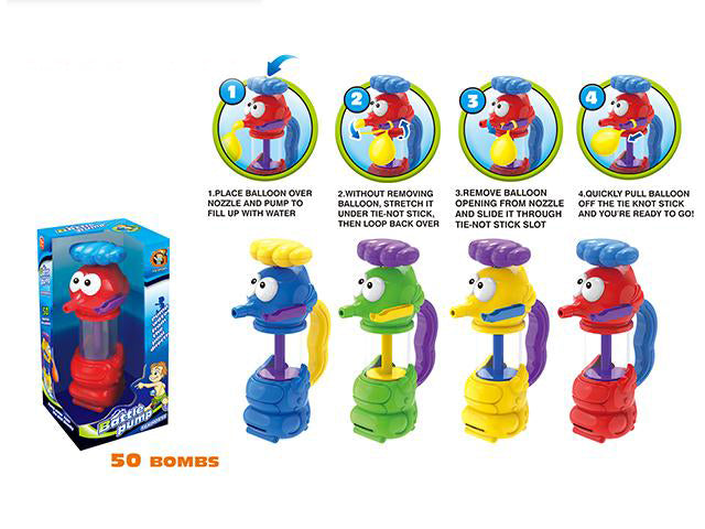 SEA HORSE WATE BALLOON PUMP  /50PCS BALLOONS