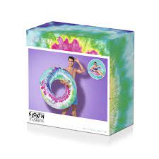 Swim ring Tie dye with headrest 118 x 117 cm